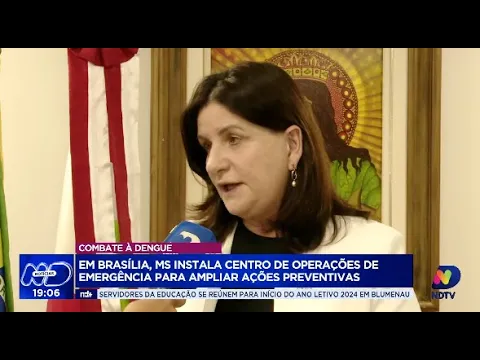 Ministério da Saúde instala centro de operações de emergência contra a dengue em Brasília