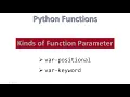 var-positional var-keyword Parameters Python Hindi