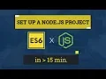 Set Up a Starter Node Project with ES6 ft Babel
