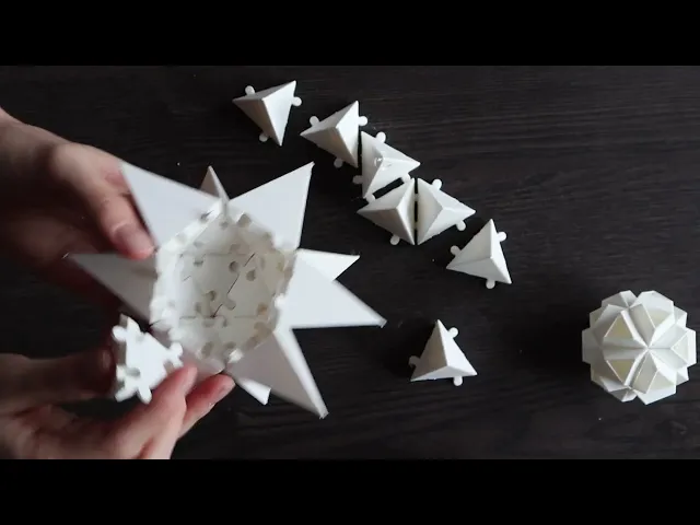 Icosaeder Star Small Single.stl video thumbnail
