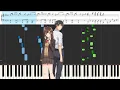Download Lagu Omoide Shiritori – DIALOGUE - Piano Tutorial - Synthesia - Sheet music