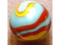 Christensen Agate Co Transparent Swirl Peltier Superman Vintage Machine Made Marbles