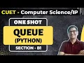 QUEUE in Python CUET Computer Science Preparation QUEUE Data Structure CUET IP Preparation