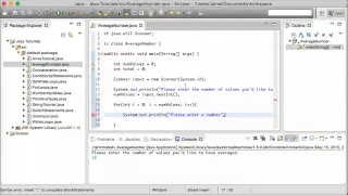 Java Tutorial 13 - Number Averaging Program