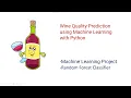 Wine Quality Prediction using with Python Machine Learning Project Random Forest Classifier