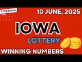 Iowa Midday Lottery Results For - 10 Jun 2025
