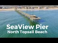 SeaView Pier Drone Flight - North Topsail Beach NC