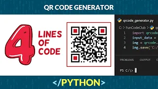 Generate QR Code With 4 Lines Of Python Code