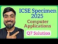 ICSE Class 10 Computer Applications 2025 Specimen Q7 Java Program - Super Spy Number