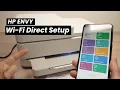 Wi-Fi Direct Setup on HP Envy 6000 Series Printer 6452e 6455e 6400e 6000e
