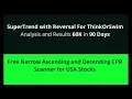 5 Minute Scalping Strategy with SuperTrend with Reversal For ThinkOrSwim - 60K Profit in 90 Days