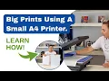 Can I use an A4 Sublimation Printer to make a design for a blank larger than A4