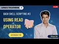 Session-110 Bash Shell Scripting Chapter-3 Using Read Operator in Shell Script Nehra Classes