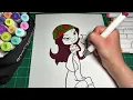 Watch me color a bratz coloring page cozy ASMR art relaxing marker color with me