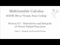 9 7-2 - Integrals and Projectile Motion