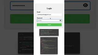 Password toggle using Javascript