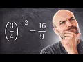 Why we reciprocate negative exponents why flip