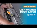 GE Dishwasher Door Latch Test and Replacement Part WD01X29878 Parts Dr Door Latch Testing DIY