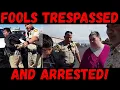 Frauditor Clowns Trespassed Arrested at Post Office