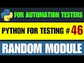 Python for Testers Random Module