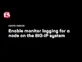 Enable monitor logging for a node on the BIG-IP system