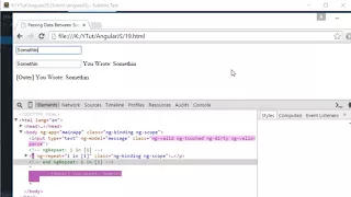 AngularJS Tutorial 19 Passing Data Between Different Scopes