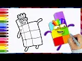 Numberblocks How To Draw Numberblock 7 Drawing Coloring Tutorial For Kids Art Ideas