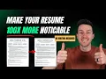Make Your Resume 100X More Noticeable Best Resume Tips with examples