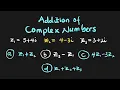 Addition and Subtraction of complex numbers