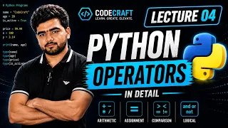 Python Operators Explained for Beginners Arithmetic Comparison Logical More Lecture 04