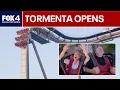 Ride along on new Tormenta Rampaging Run roller coaster at Six Flags Over Texas