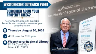 Property Tax Help in Westchester August 20 Outreach Event