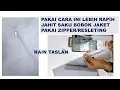 Lagu Cara Menjahit Saku Bobok Resleting Mudah Untuk Pemula | How to sew a zipper pocket is very easy