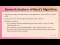 Decision Tree Induction and Hunt Algorithm