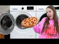 Lagu Amelia \u0026 Avelina’s funny Pizza \u0026 Washing machine adventure! 🍕👕