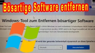 Removing malicious Windows software - MRT-MSRT Tutorial