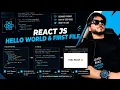 React tutorial in hindi Hello world Make first file