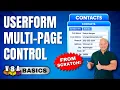 Build A Multipage Userform From Scratch In Excel VBA
