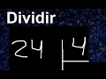 How to divide 24 by 4