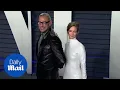 Jeff Goldblum and Emilie Livingston at Vanity Fair Oscars party