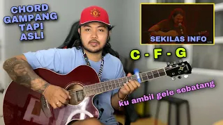 Download Chord Asli Tapi Gampang (Sekilas Info - Jason Ranti) Genjrengan + Petikan Tutorial Gitar MP3