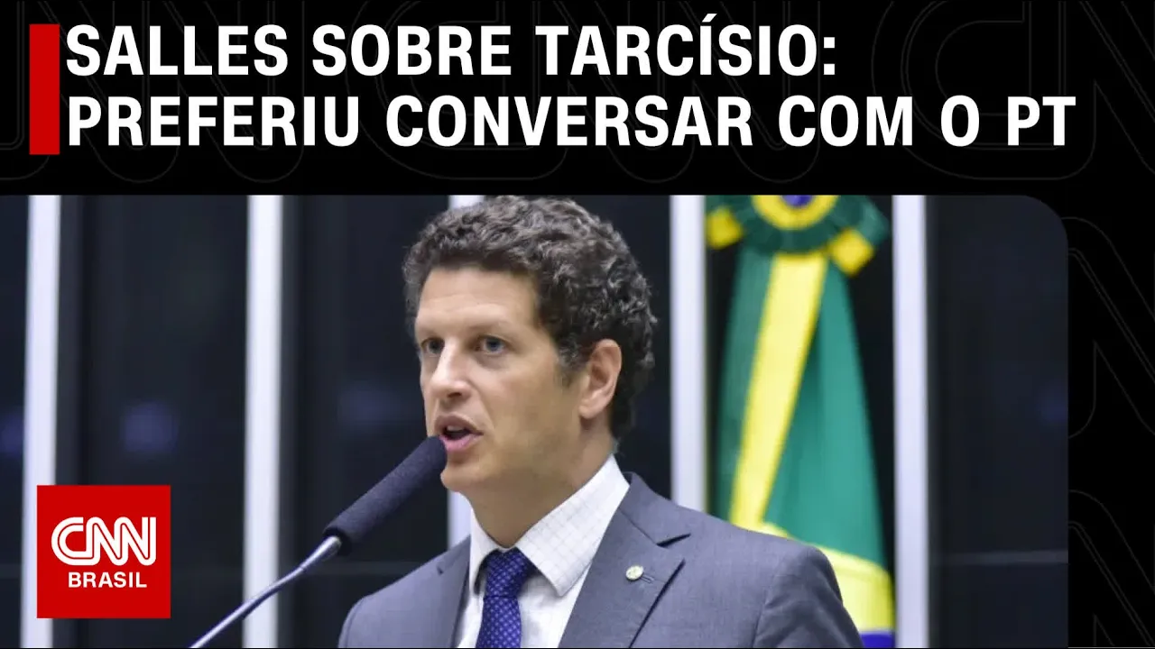 Salles sobre Tarcísio: Preferiu conversar com o PT | CNN ARENA