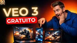 COMO GERAR 150 VÍDEOS GRÁTIS COM VEO 3 SEM PAGAR NADA
