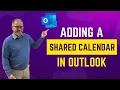 Adding a Shared Calendar in Outlook