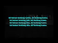 Muthia Nadhira - Ini Tentang Kamu ll Karaoke Lirik
