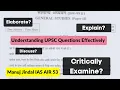 Answer Writing Class 5 Critically Examine Describe Discuss Comment UPSC Mains Question Directives