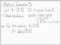 Linear Algebra Example Problems - Matrix Inversion