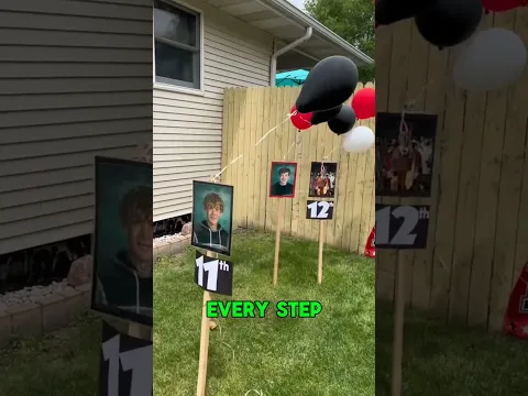 Mom Saved Every Photo of Him to Surprise Him at His High School Graduation