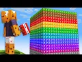 I Survived 100 Days on a Lucky Block ONE CHUNK in Minecraft Hardcore