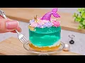 Download Lagu [💕Mini Cake 💕] Amazing Miniature OCEAN Cake | Wonderful Mermaid Cake Recipe By Mini Bakery